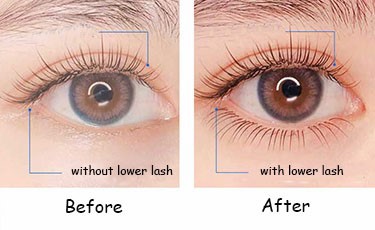 0.10 bottom eyelash extension